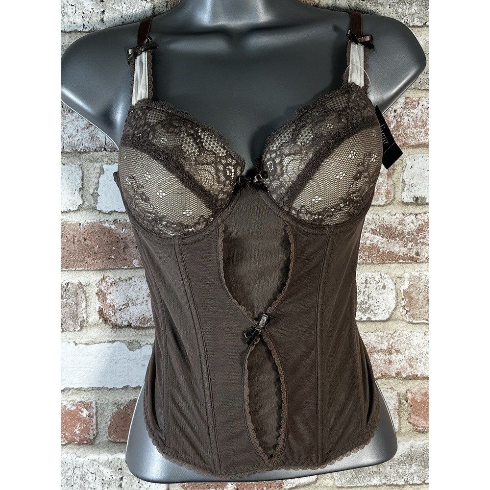 Soma Versailles Bustier Mocachino Ivory Sz 34C NWT $69